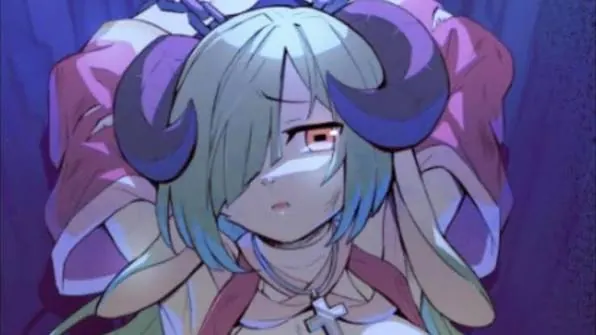 女祭司的欲望 Priestess Lust 标志图，展示像素奇幻游戏名称